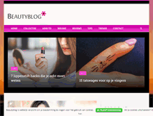 Tablet Screenshot of beautyblog.nl